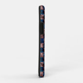 クロス素朴スクラッチの型枠のチェス Case-Mate iPhoneケース (裏面/右)