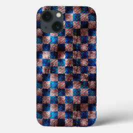 クロス素朴スクラッチの型枠のチェス iPhone 13ケース