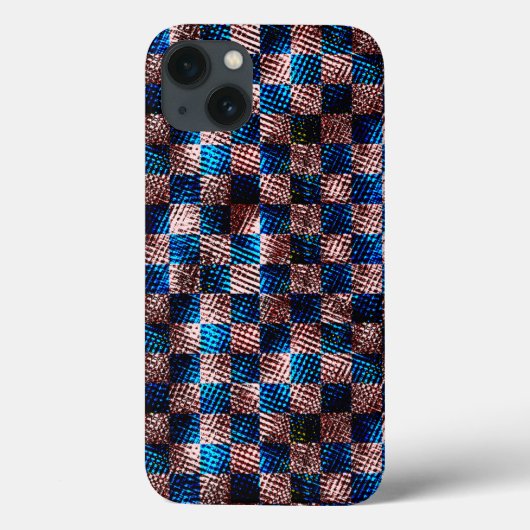 クロス素朴スクラッチの型枠のチェス Case-Mate iPhoneケース (裏面)