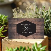 クロス素朴フォークナイフロ動揺してゴWood I 名刺