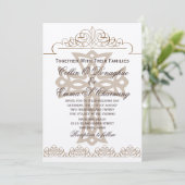 クロス結婚式招待状 招待状 (スタンド正面)