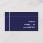 クロス縁どネイシンプルミニマルモダン 名刺 (裏面)