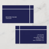 クロス縁どネイシンプルミニマルモダン 名刺 (正面/裏面)