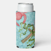 クロス缶クーラーにしがみつく スリム缶クーラー (Seltzer正面)