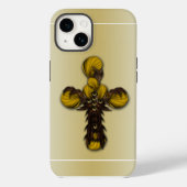 「クロス葉の抽象化」、iPhone 14ケース Case-Mate iPhoneケース (裏面)