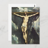 クロス葉書のエルグレコキリスト ポストカード (正面/裏面)