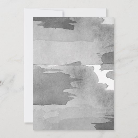 クロス葉葬式 招待状 (裏面)