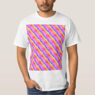 クロス虹のパターン Tシャツ