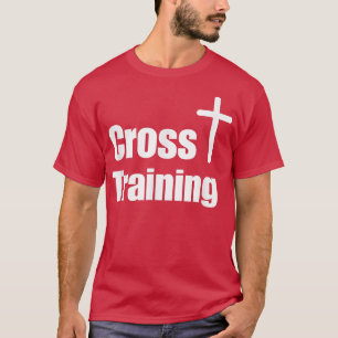 クロス訓練キリスト教信仰トレーニング動機 Tシャツ