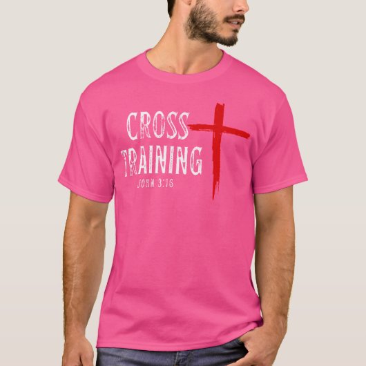クロス訓練クリスチャントレーニング信仰宗教宗教J Tシャツ (正面)