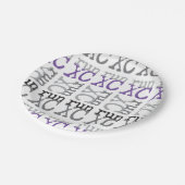 クロス走カントリーの – 紫 – XC走 ペーパープレート (アングル)