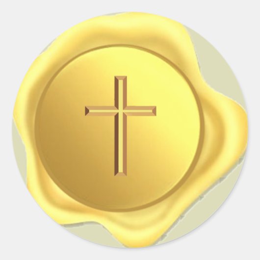 クロス金ゴールドシール ラウンドシール (正面)