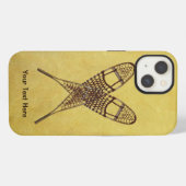 クロス雪の靴 iPhoneケース (裏面横)