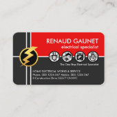 クロス電気 名刺 (正面)