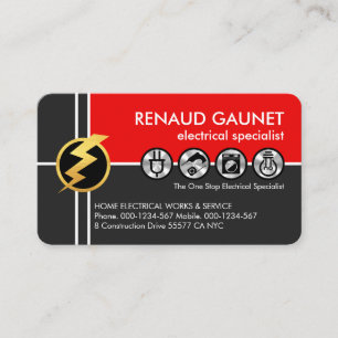 クロス電気 名刺