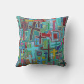 クロス16 x 16ポリゴン装飾用クッション クッション (裏面)