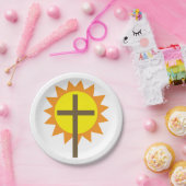 クロス・アンド・サンシャイン ペーパープレート (パーティー)