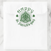 クロス アンド シャムロック ラウンド ステッカー (バッグ)