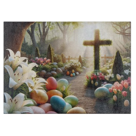 クロス/イースターエッグ/リリー カッティングボード (正面)