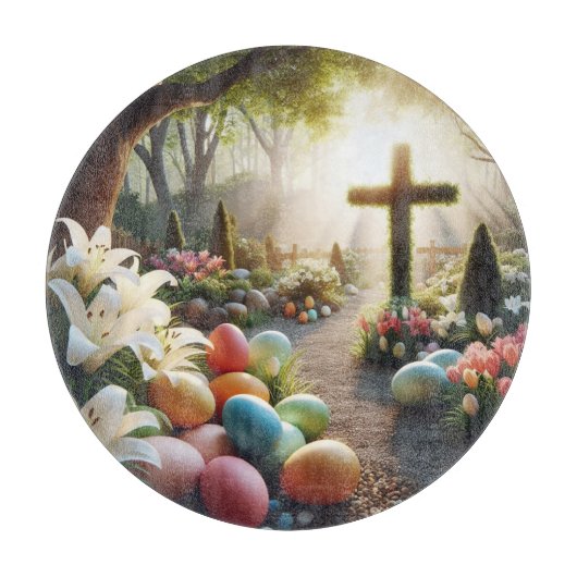 クロス/イースターエッグ/リリー カッティングボード (正面)