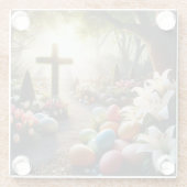 クロス/イースターエッグ/リリー ガラスコースター (裏面)