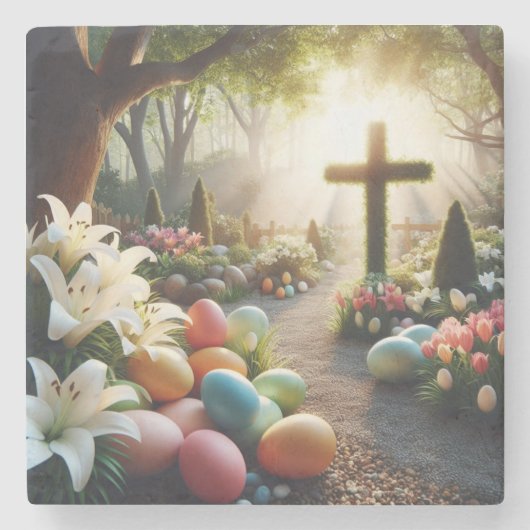クロス/イースターエッグ/リリー ストーンコースター (正面)
