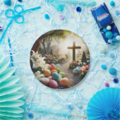 クロス/イースターエッグ/リリー ペーパープレート (パーティー)