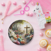 クロス/イースターエッグ/リリー ペーパープレート (パーティー)