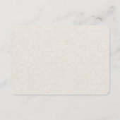 クロス・エレガントモダン結婚の エンクロージャーカード (裏面)