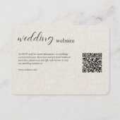 クロス・エレガントモダン結婚の エンクロージャーカード (正面)