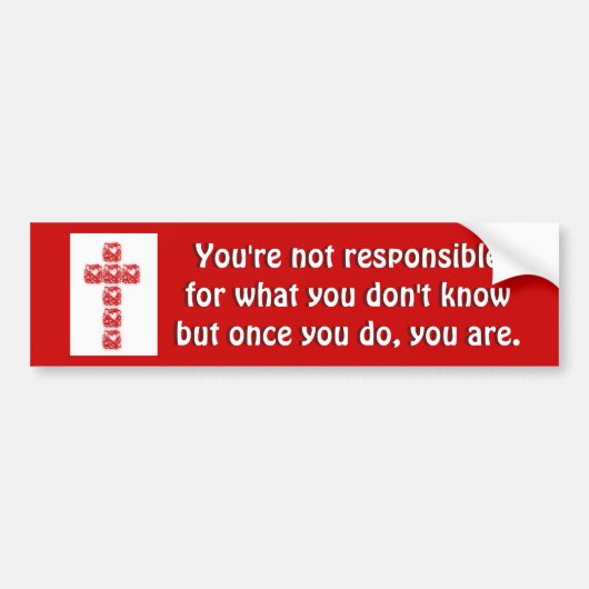 クロス・オブ・ハート バンパーステッカー (正面)