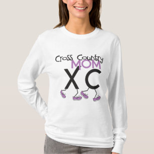 クロス・カントリーのお母さん- XCランナーの母 Tシャツ