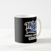 クロス・カントリーのコーチ(世界のベスト)のためのギフトのアイディア コーヒーマグカップ (正面右)