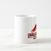 クロス・カントリーのランニング コーヒーマグカップ (中央)