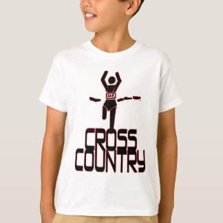 クロス・カントリーの決勝線ランナー Tシャツ