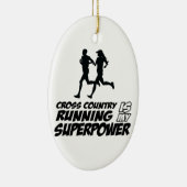 クロス・カントリーの連続したデザイン セラミックオーナメント (右)