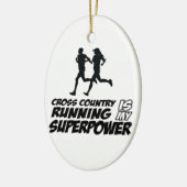 クロス・カントリーの連続したデザイン セラミックオーナメント (左)