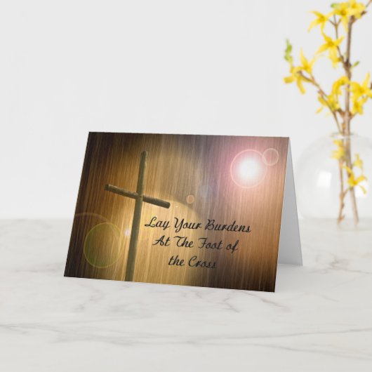 クロス カード (黄色い花)