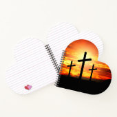 クロス、サンセットシルエット絵を描ズ–67137 ノートブック (内部)