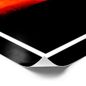 クロス、サンセットシルエット絵画ズ ポスター (コーナー)