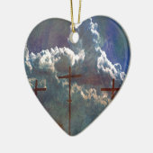 クロス セラミックオーナメント (左)