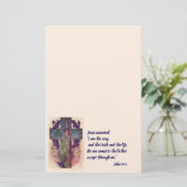 クロス&ツリークリスチャン文房具紙 便箋 (スタンド正面)