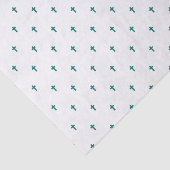 クロス – ティール（緑がかった色）ターコイズ 薄葉紙 (詳細)