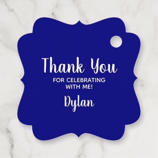 クロス |ネイビーブルー共産主義バプテスマ《キリスト教》洗礼式や命名式 フェイバータグ (裏面)