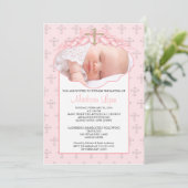 クロス＆ハーツ フォト 洗礼招待状 招待状 (スタンド正面)