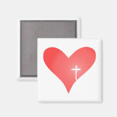 クロス/ハート磁石 マグネット (正面/裏面)