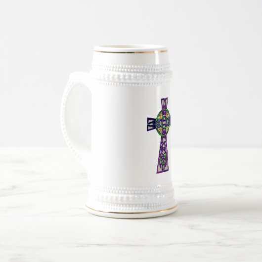 クロス ビールジョッキ (正面左)