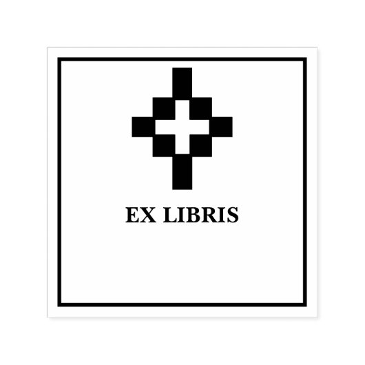 クロス ブックプレート セルフインキングスタンプ (デザイン)