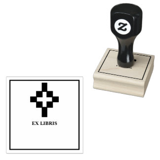 クロス ブックプレート ラバースタンプ