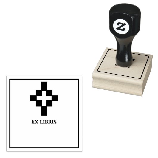 クロス ブックプレート ラバースタンプ (押印)